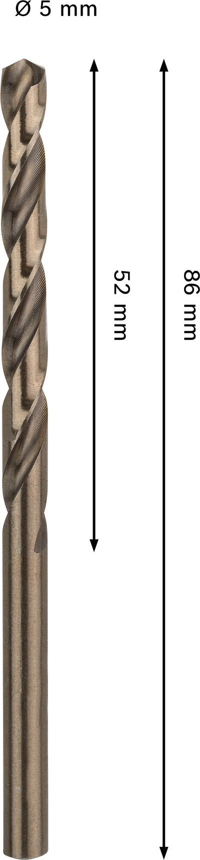 Metalliporanterä Bosch PRO HSS-CO 5x52x86mm