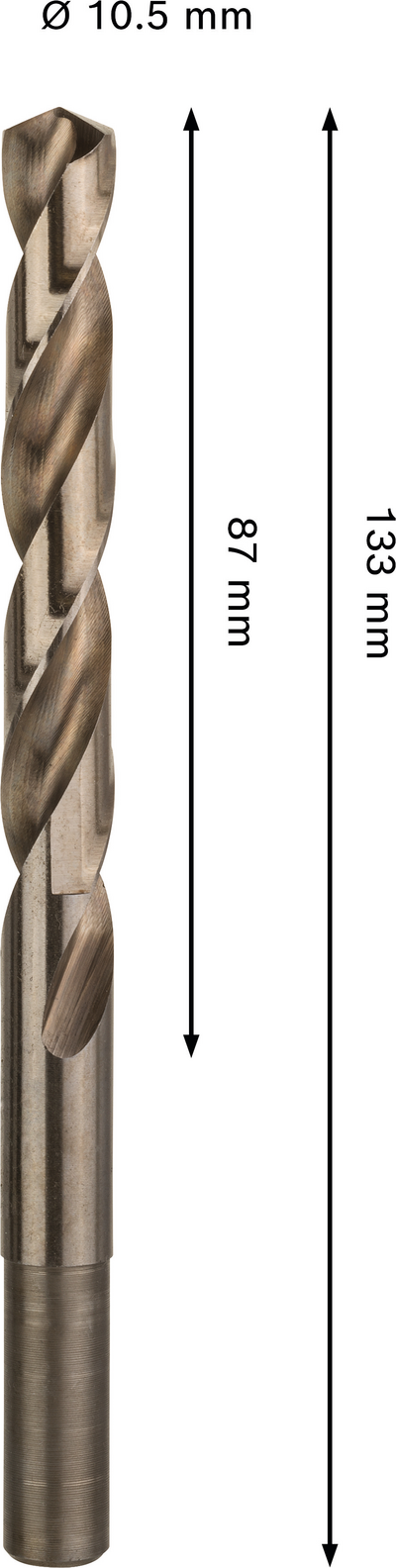 Metalliporanterä Bosch PRO HSS-CO 10,5x87x133mm