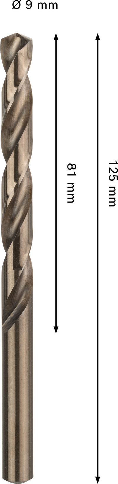 Metalliporanterä Bosch PRO HSS-CO 9x81x125mm