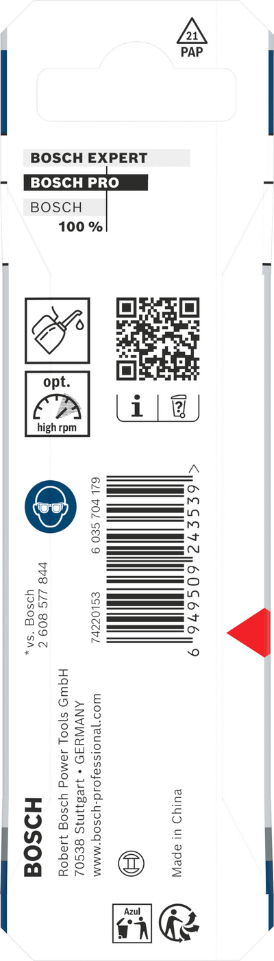 Metalliporanterä Bosch PRO HSS-G 4,3x47x80mm