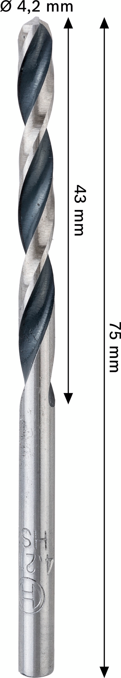Metalliporanterä Bosch HSS PointTeQ 4,2x43x75mm