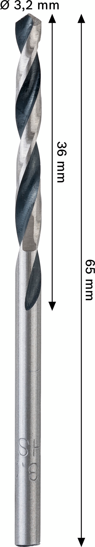 Metalliporanterä Bosch HSS PointTeQ 3,2x36x65mm 2kpl