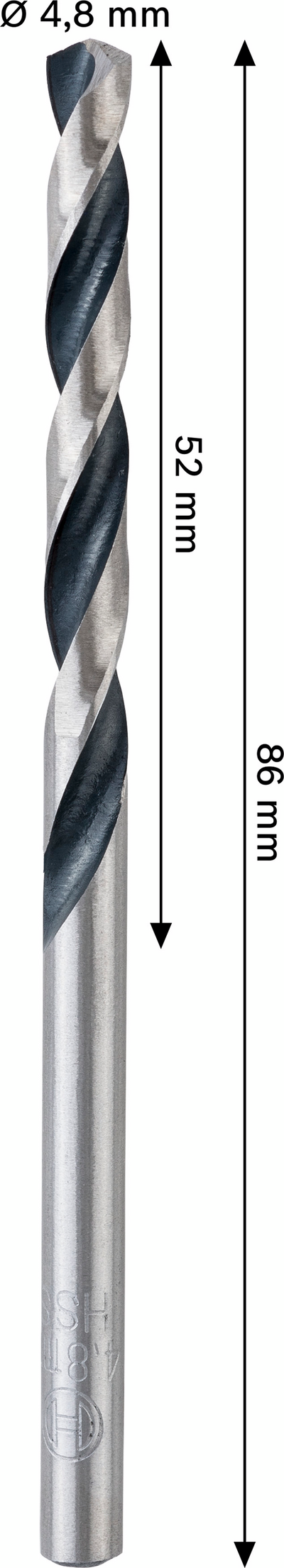Metalliporanterä Bosch HSS PointTeQ 4,8x52x86mm