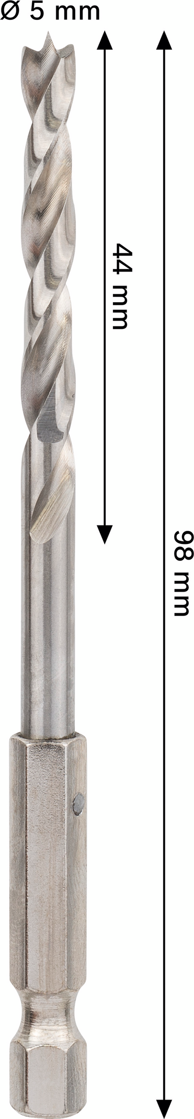 Puuporanterä Bosch PRO HSS 5x44x98mm