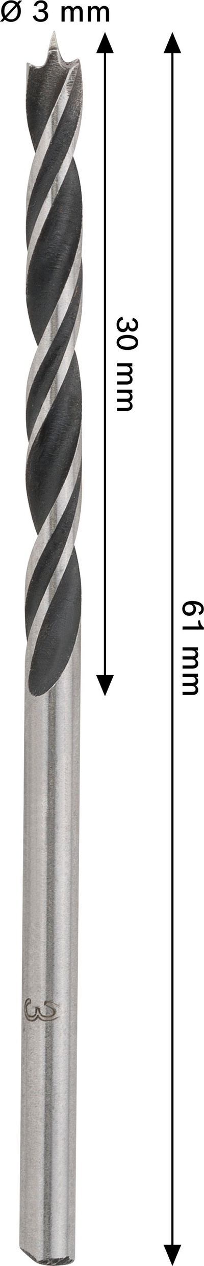 Puuporanterä Bosch PRO 3x30x61mm