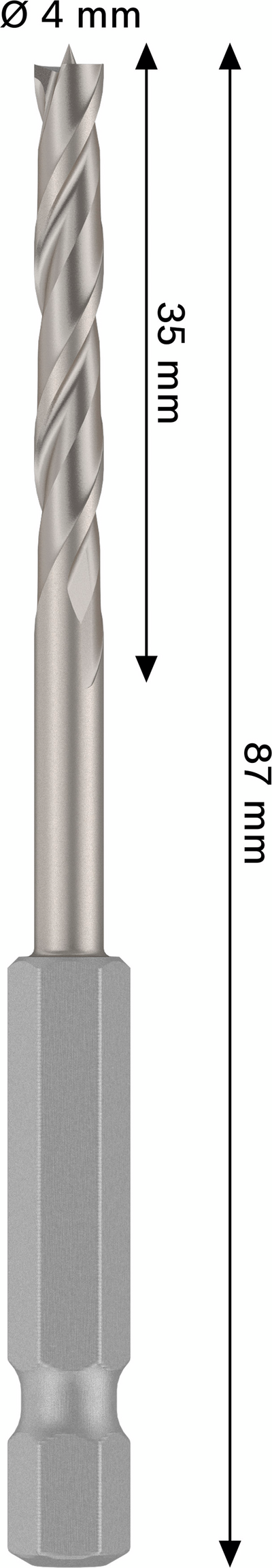 Puuporanterä Bosch PRO HSS 4x35x87mm