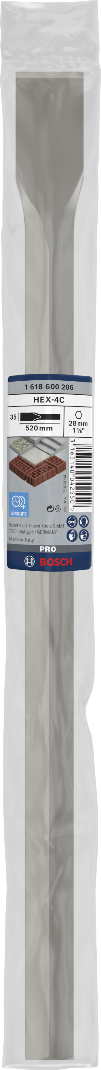 FLATMEJSEL BOSCH 28X520MM 1 1/8