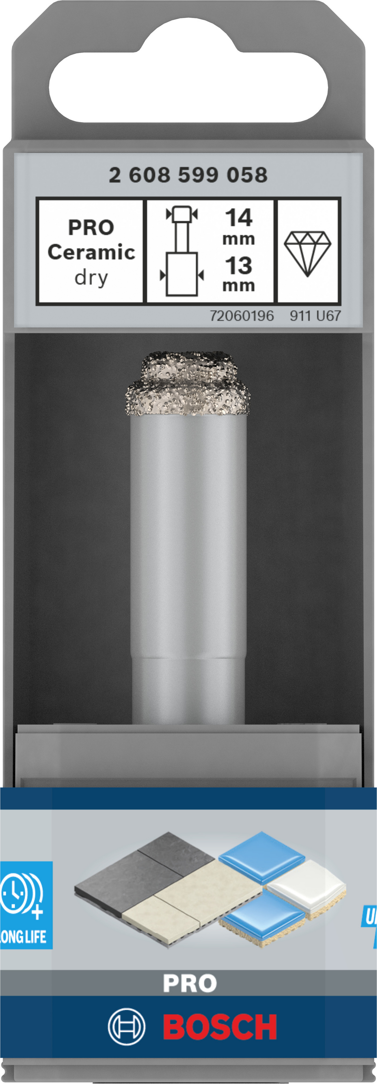 DIAMANTBORR BOSCH PRO CERAMIC 14MM