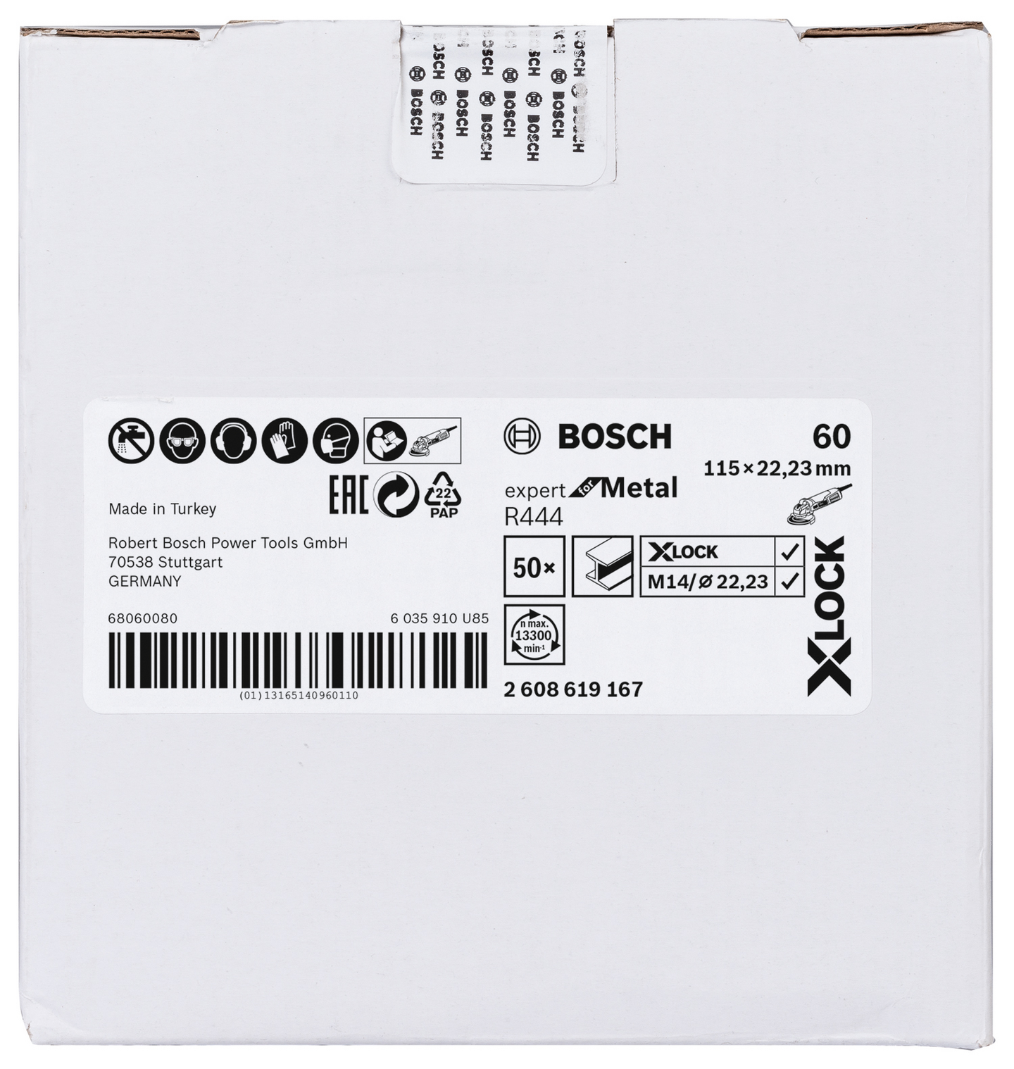 FIBERSLIPSKIVA BOSCH XL EFM K60, 115MM