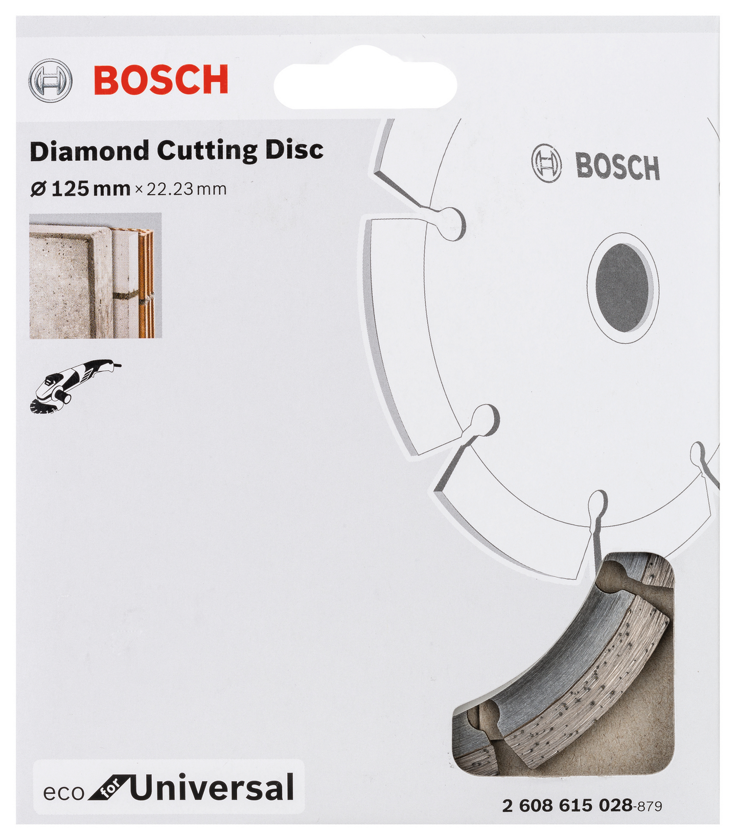 DIAMANTSKIVA BOSCH ECO UNIVERSAL 125X22,2MM