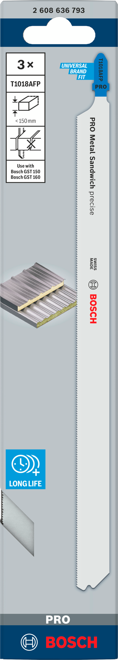 STICKSÅGBLAD BOSCH T1018AFP 3ST
