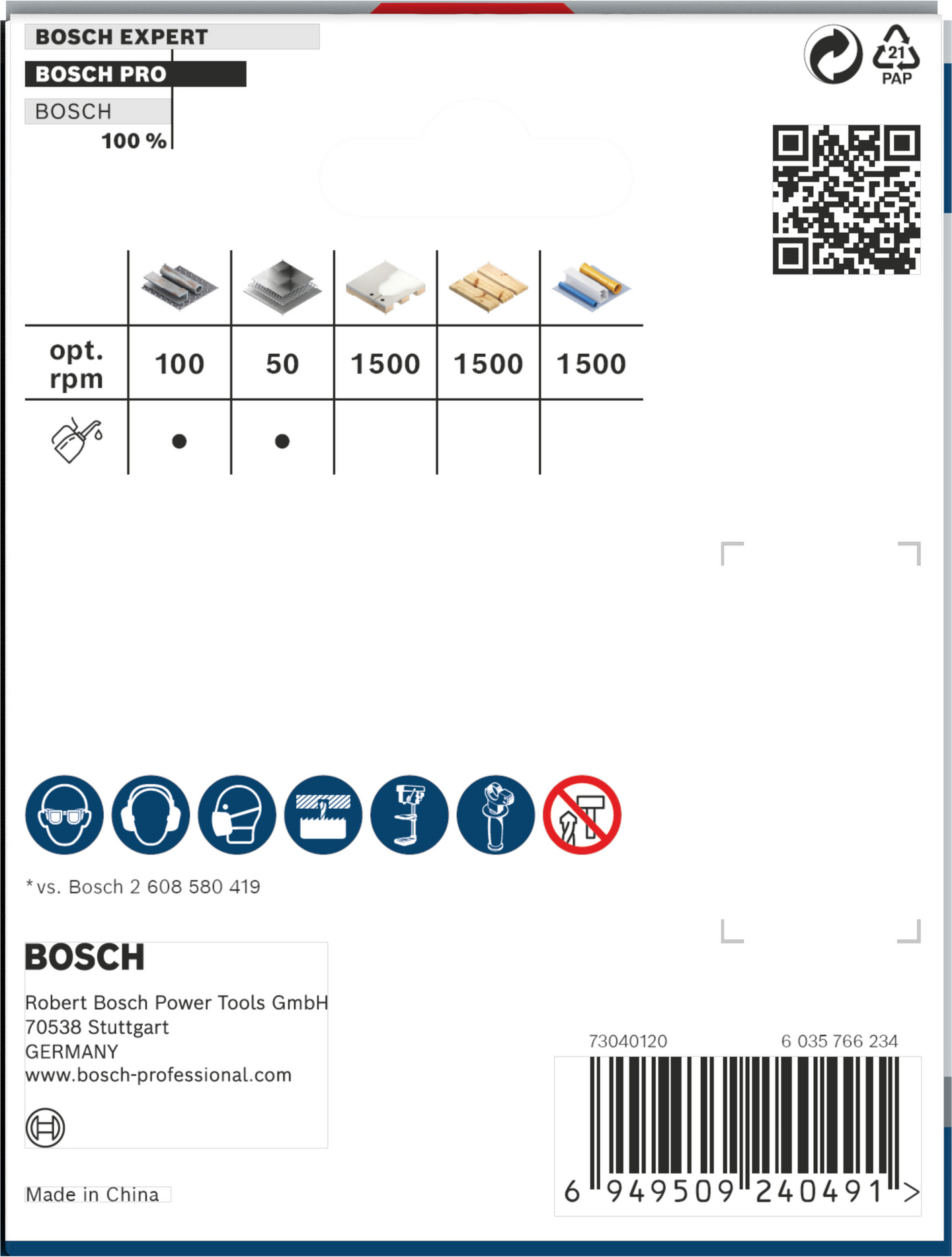 Reikäsaha Bosch PRO Multi Material PC Plus 86mm