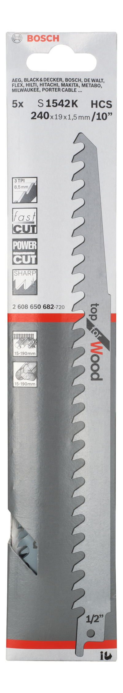 TIGERSÅGBLAD BOSCH S1542K 5P