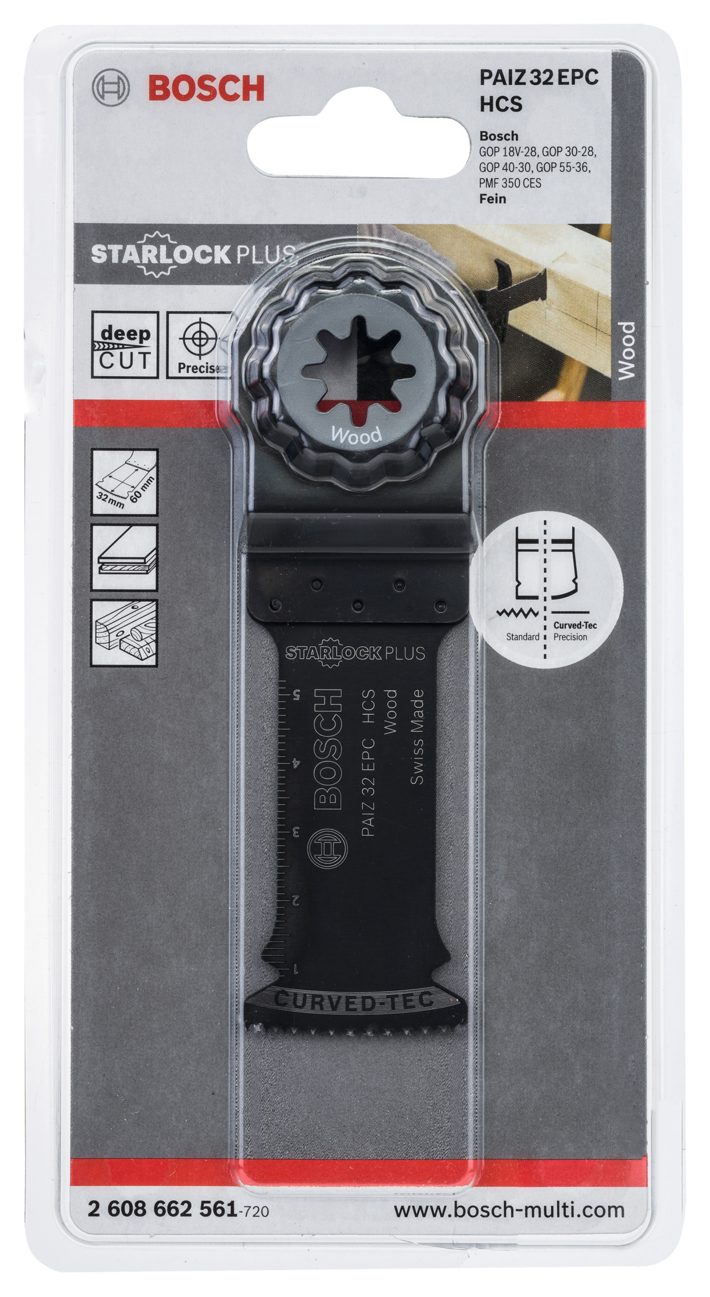 SÅGBLAD BOSCH PAIZ32EPC L60MM WOOD HCS