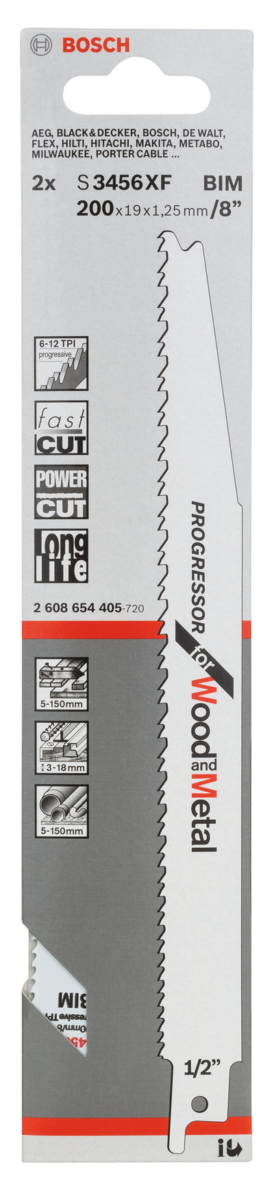 TIGERSÅGBLAD S3456XF PROG UNIV 2ST BOSCH