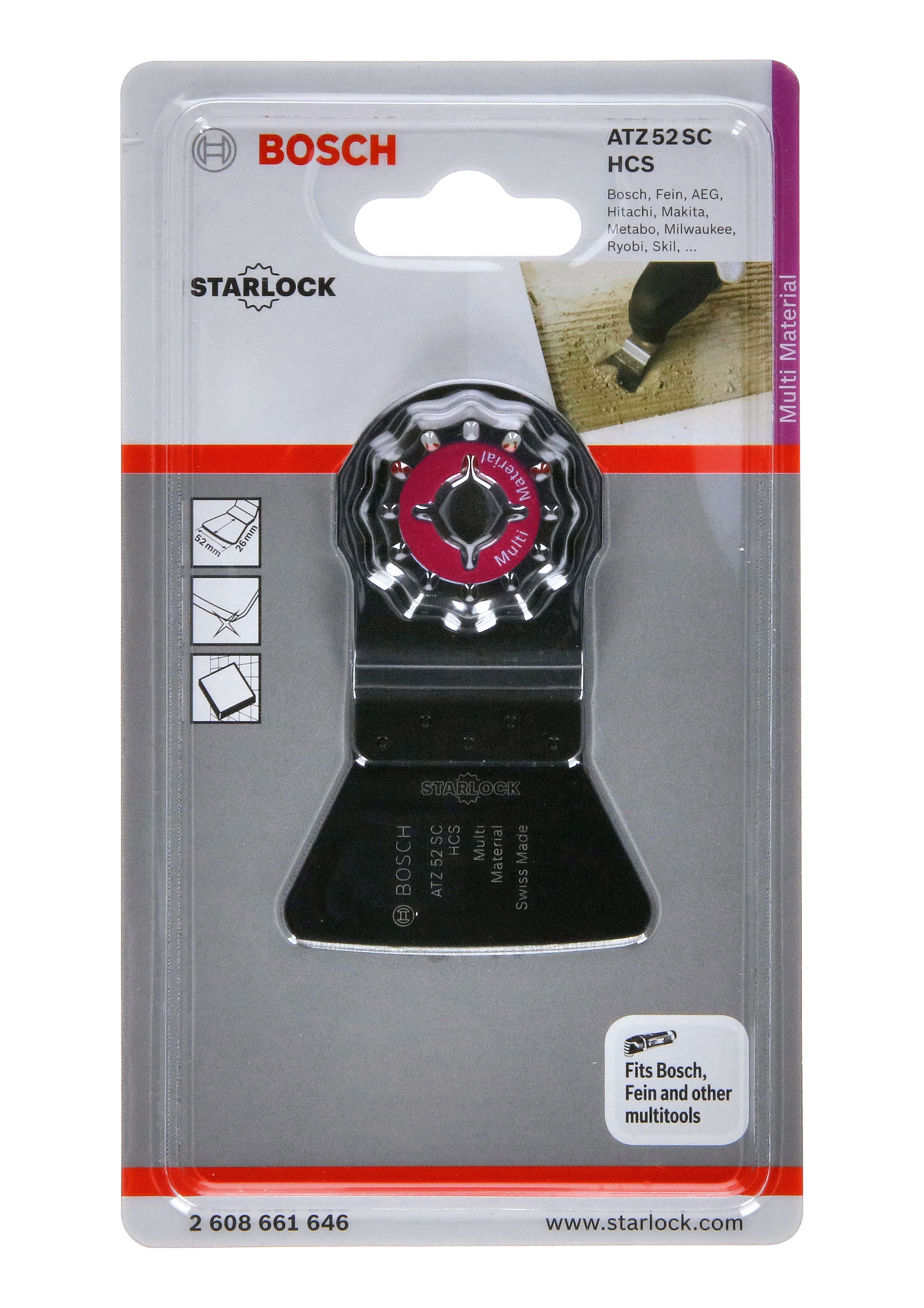 SKRAPA HCS B:52 L:26MM MULTISLIP BOSCH