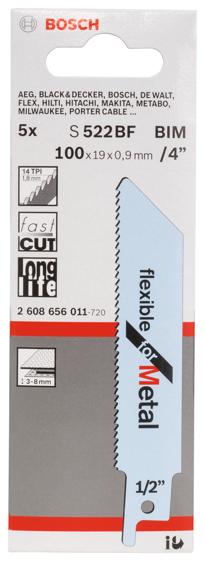 TIGERSÅGBLAD BOSCH S522 BF 5ST