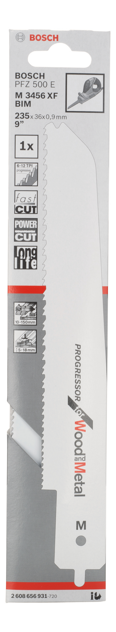 SÅGBLAD BOSCH M3456XF PFZ500 META 1P, Z 500