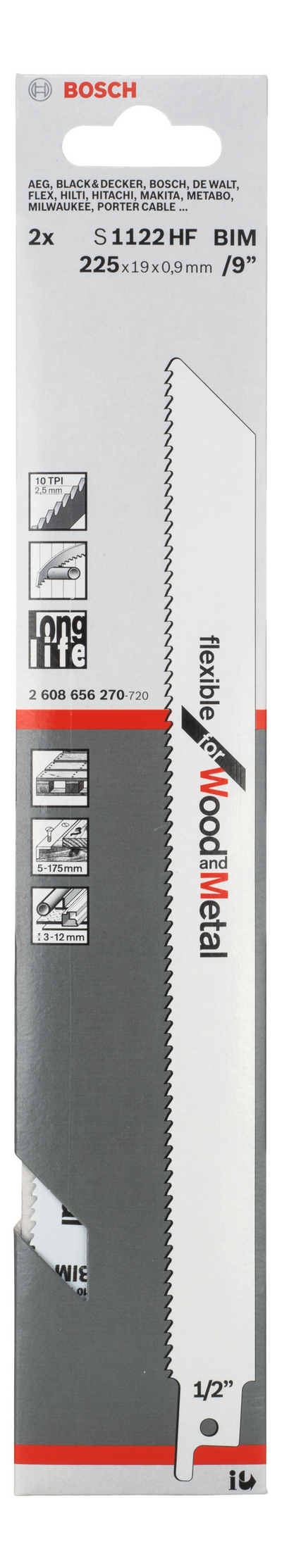 TIGERSÅGBLAD BOSCH S1122HF 2P