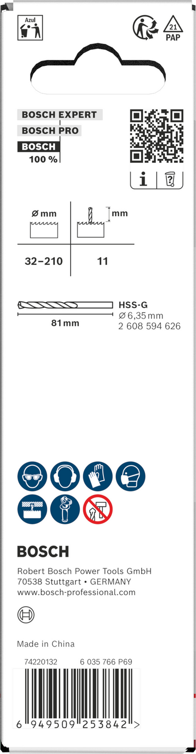 Reikäsahan adapteri Bosch 32-210x44mm SDS-Plus
