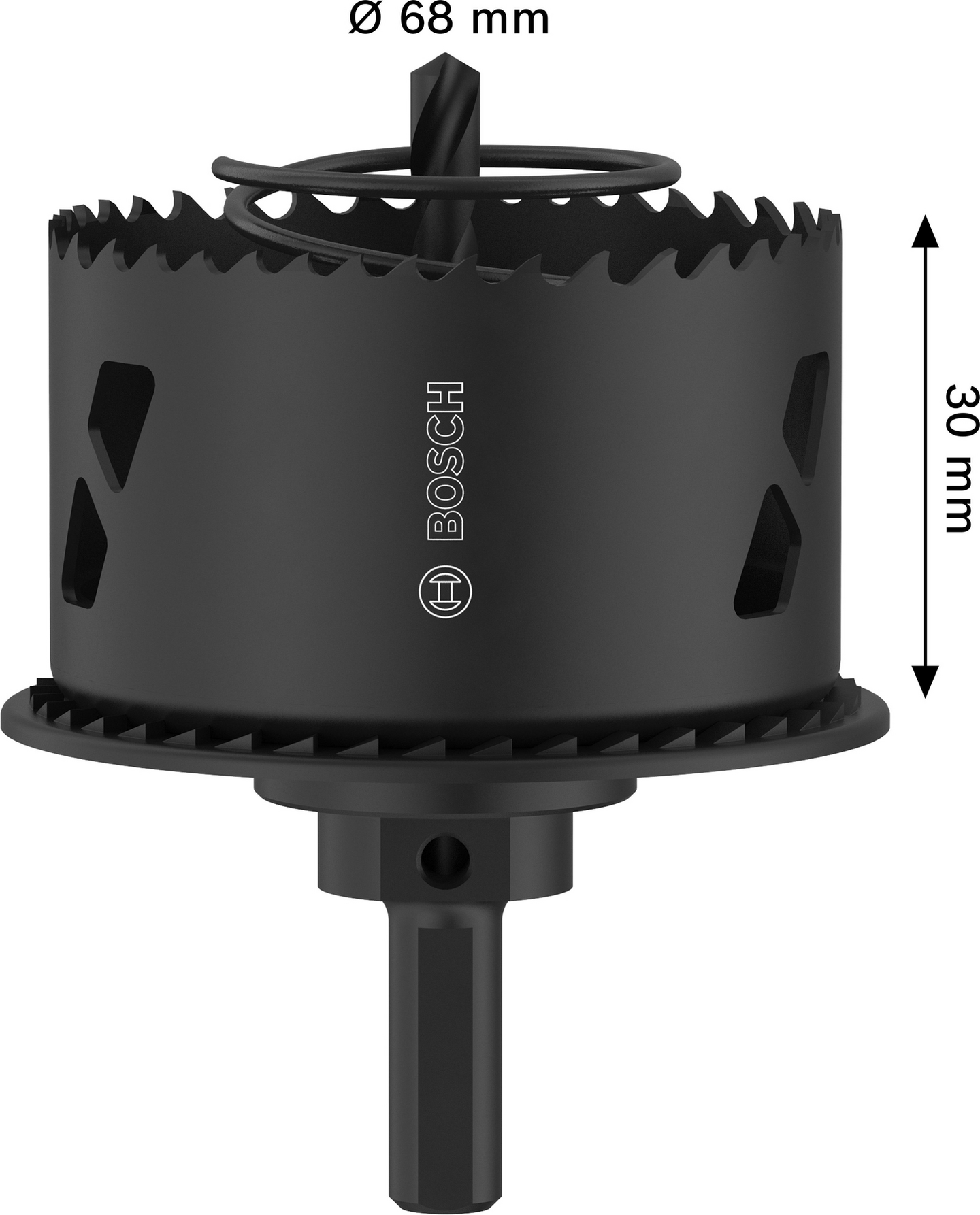 Reikäsaha Bosch upotuksella puulle ja kipsilevylle 68x30mm