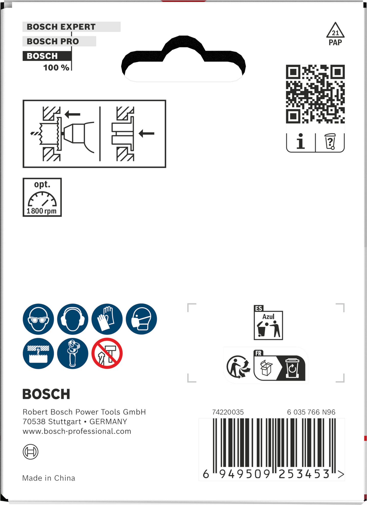 Reikäsaha Bosch upotuksella puulle ja kipsilevylle 68x30mm