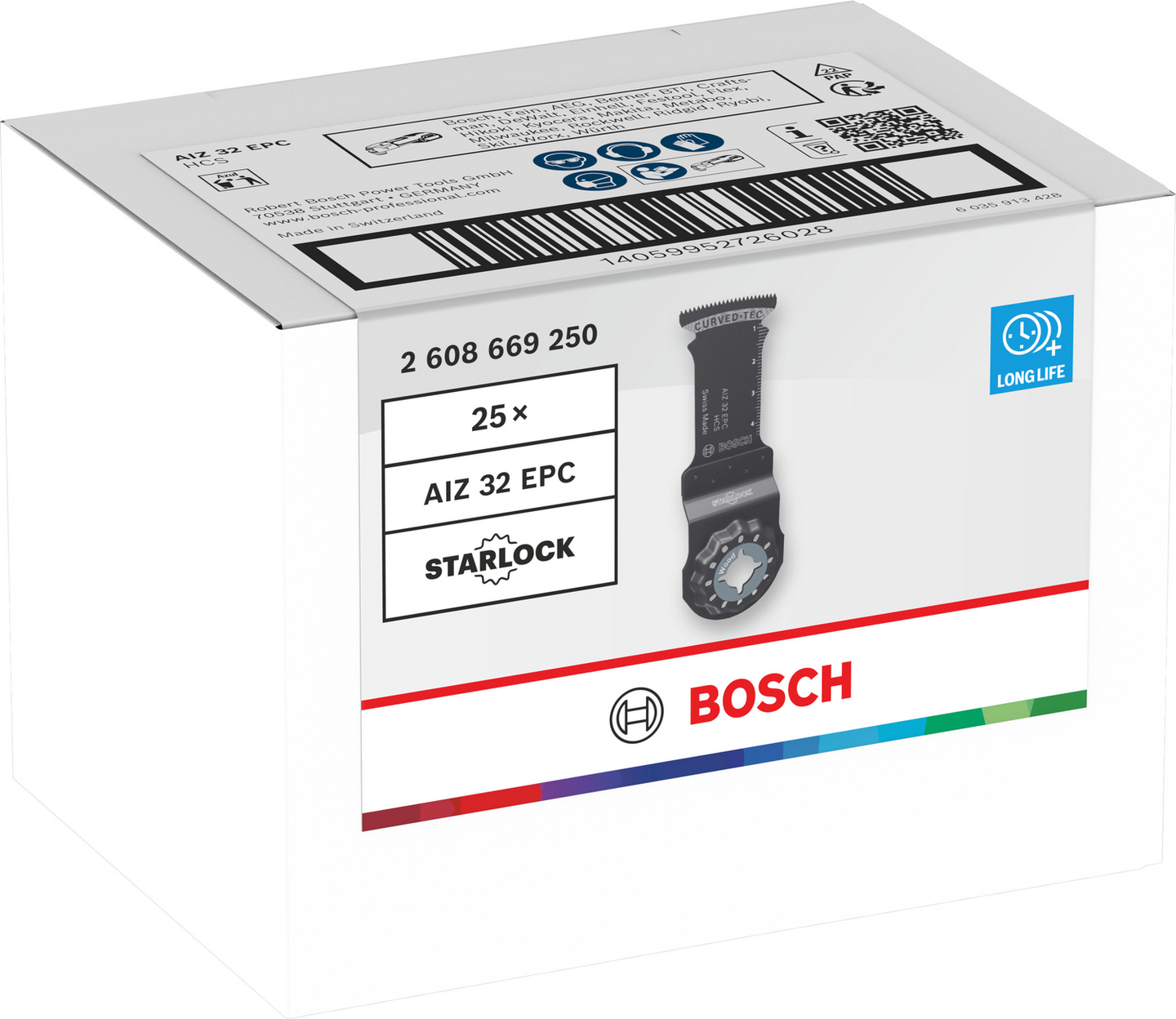 Monitoimikoneen upotussahanterä Bosch puu Starlock AIZ 32 EPC 32x50mm