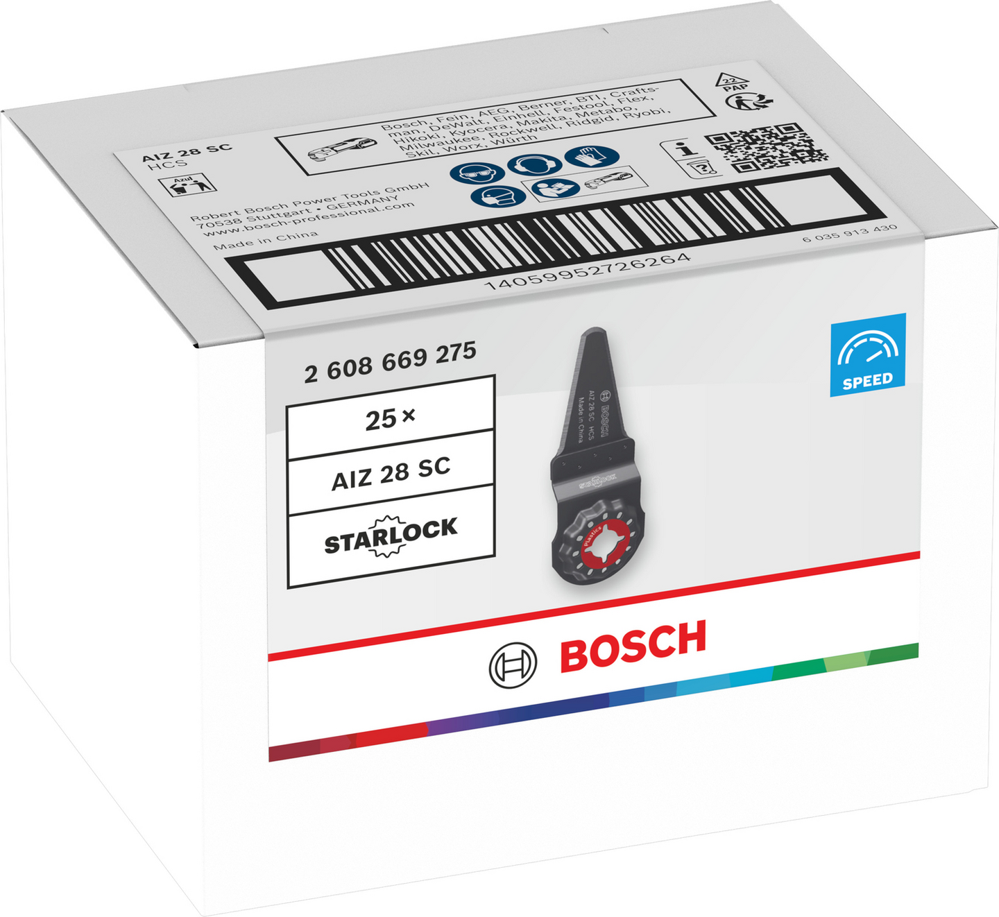 Monitoimikoneen terä Bosch silikoni ja tiiviste Starlock AIZ 28 SC 40mm bulk