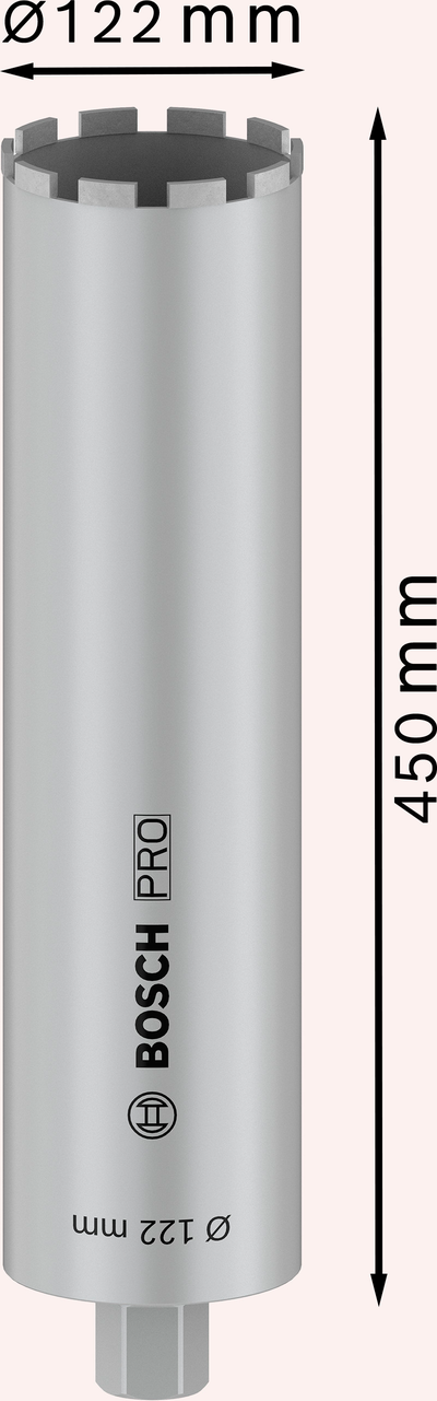 DIAMANTBORR BOSCH VÅT PRO 1 1/4T, 122X450MM