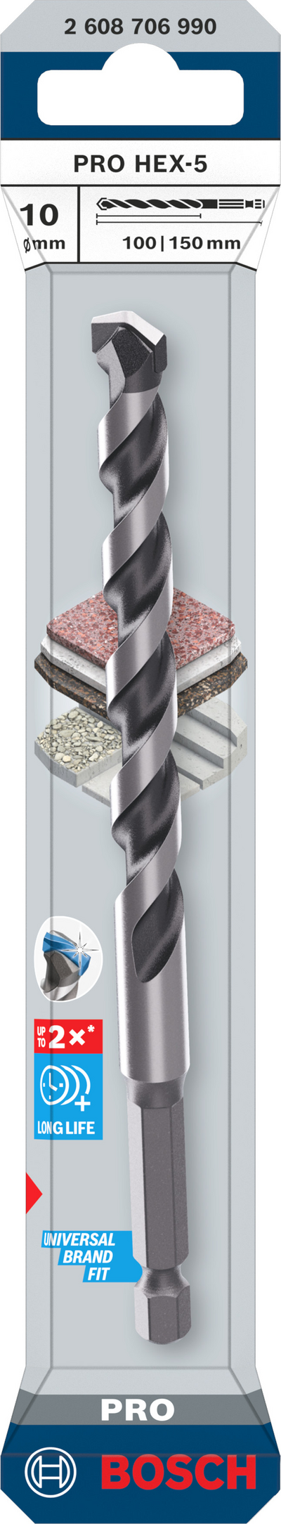 BETONGBORR BOSCH HEX-5 PRO 10X150MM