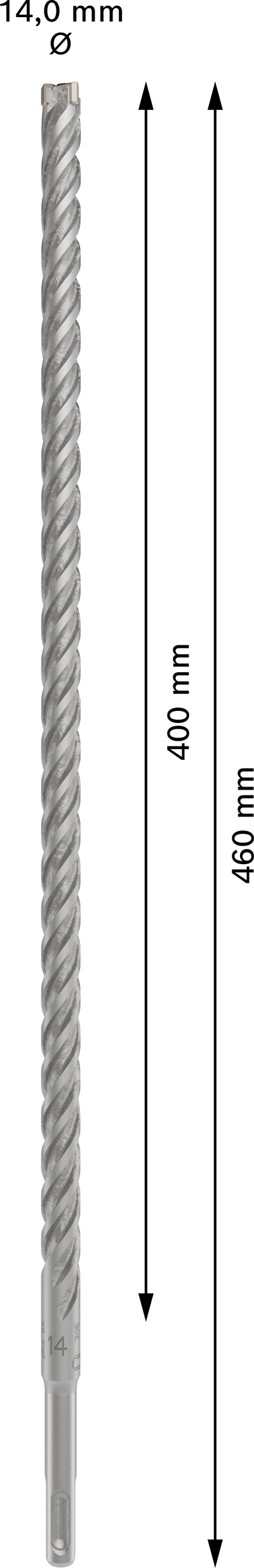 Poravasaranterä Bosch PRO SDS+ 5X 14x400x460mm