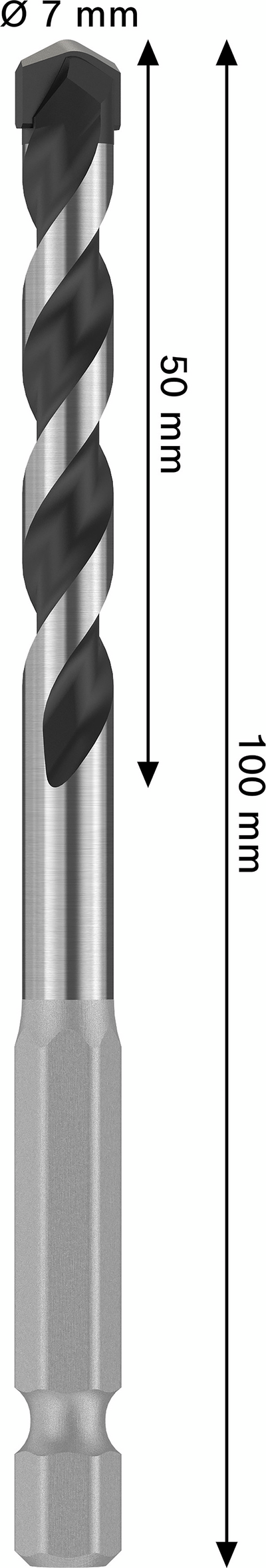 Betoniporanterä Bosch PRO HEX-5 7x50x100mm