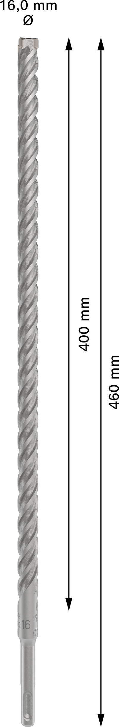 Poravasaranterä Bosch PRO SDS+ 5X 16x400x460mm