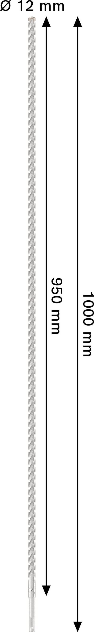 Poravasaranterä Bosch PRO SDS+ 5X 12x950x1000mm