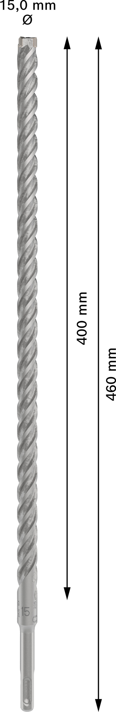 Poravasaranterä Bosch PRO SDS+ 5X 15x400x460mm