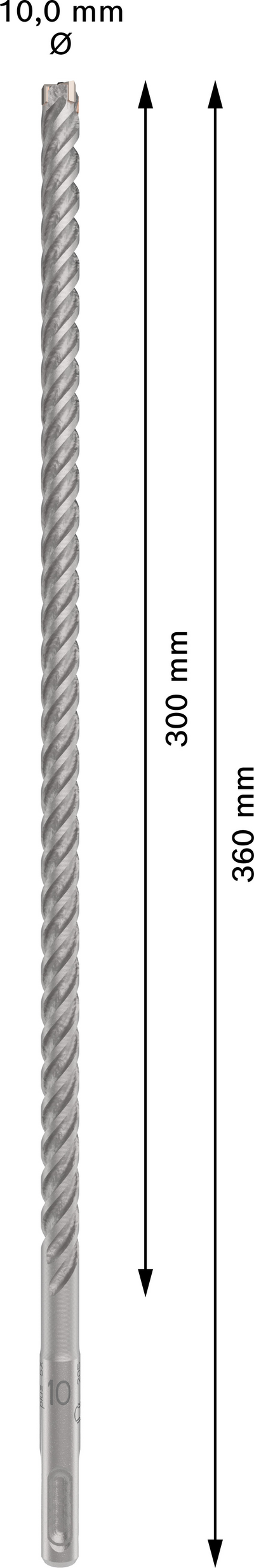 Poravasaranterä Bosch PRO SDS+ 5X 10x300x360mm