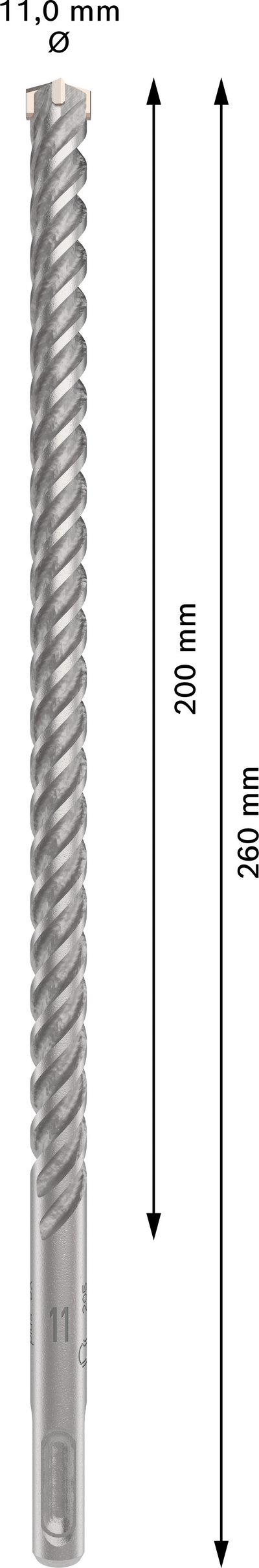 Poravasaranterä Bosch PRO SDS+ 5X 11x200x260mm