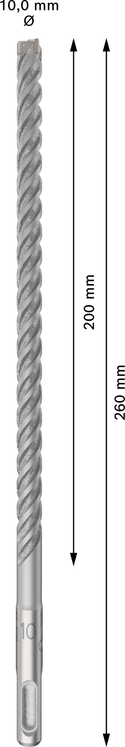Poravasaranterä Bosch PRO SDS+ 5X 10x200x260mm 10kpl
