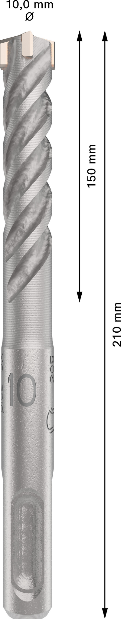 Poravasaranterä Bosch PRO SDS+ 5X 10x50x110mm