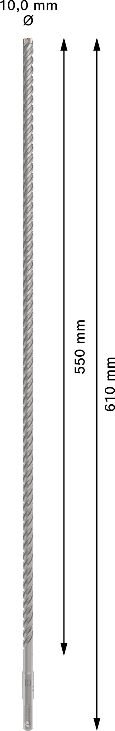Poravasaranterä Bosch PRO SDS+ 5X 10x550x610mm