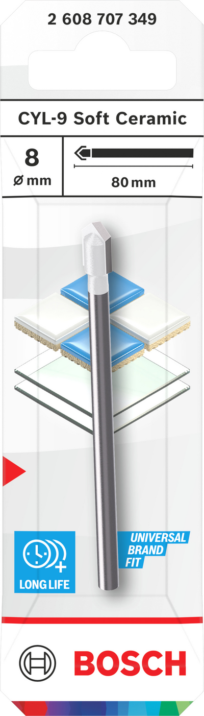 KAKELBORR BOSCH CYL-9 8MM