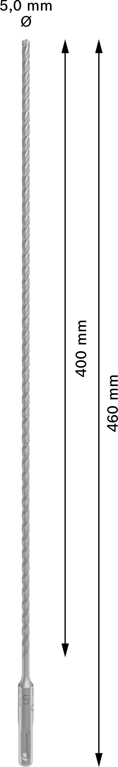 Poravasaranterä Bosch PRO SDS+ 5X 5x400x460mm
