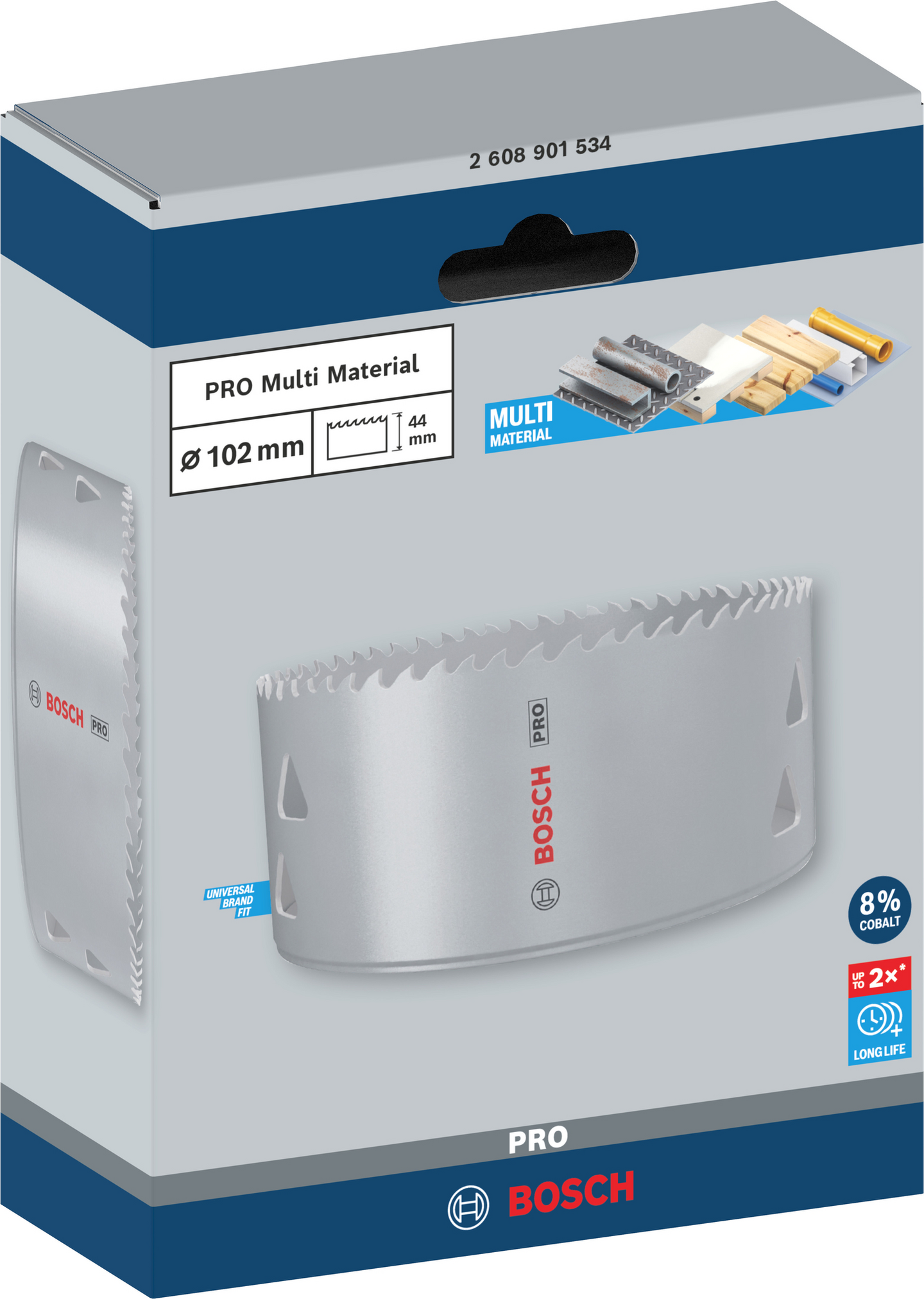 Reikäsaha Bosch PRO Multi Material 102mm kierteellinen