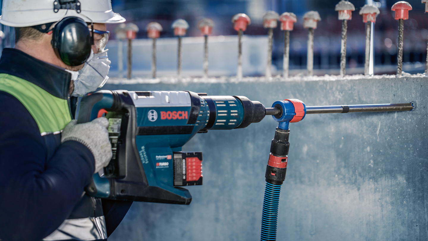 Poranterä + pölynpoistoliitin Bosch Expert SDS Clean plus-8X 20x400x550mm