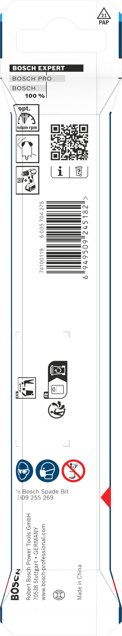 Lattapuuporanterä Bosch EXPERT Self Cut Speed 20x152mm