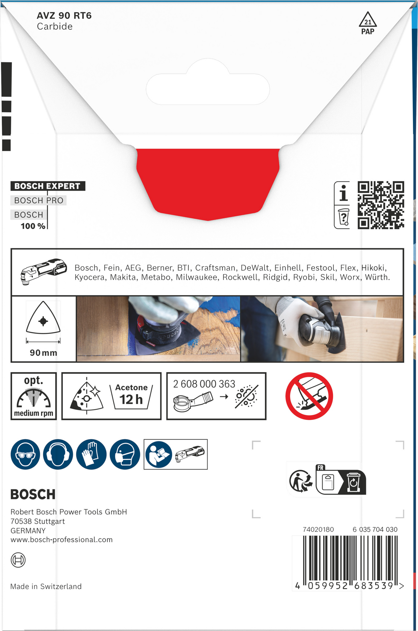 Hiomalevy Bosch EXPERT AVZ 90 RT6 90mm monitoimityökalulle