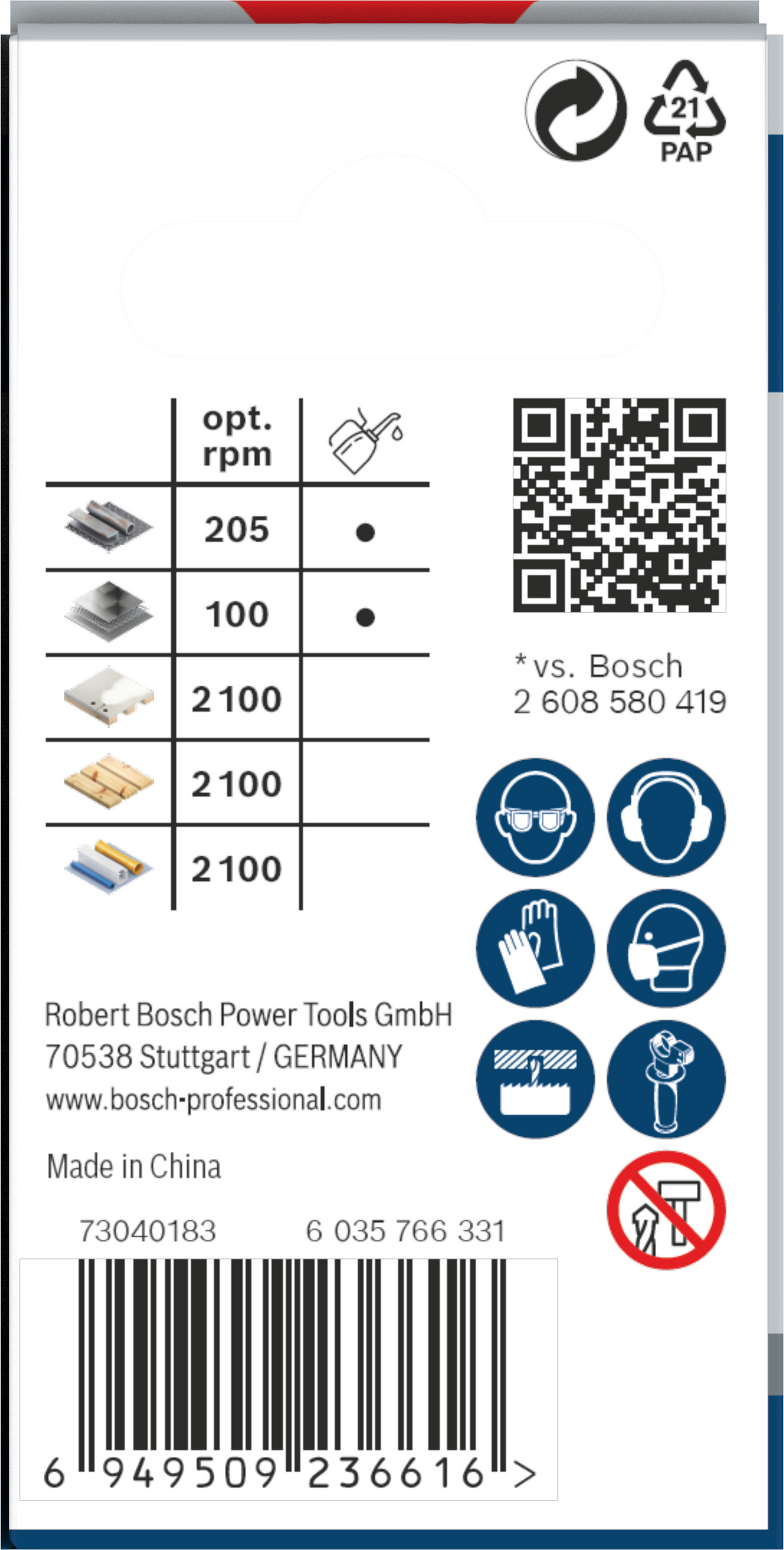Reikäsaha Bosch PRO Multi Material 43mm kierteellinen