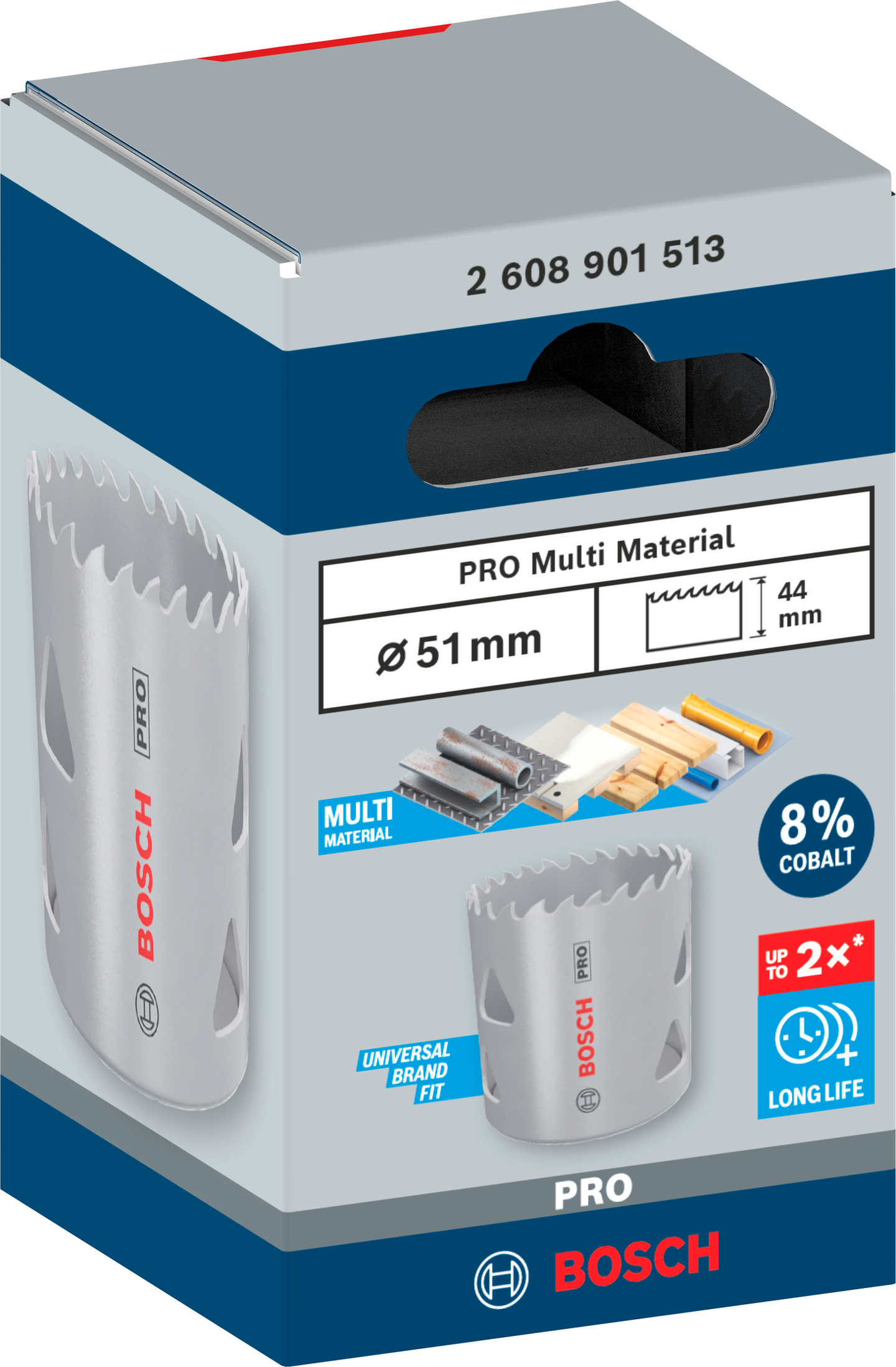 Reikäsaha Bosch PRO Multi Material 51mm kierteellinen