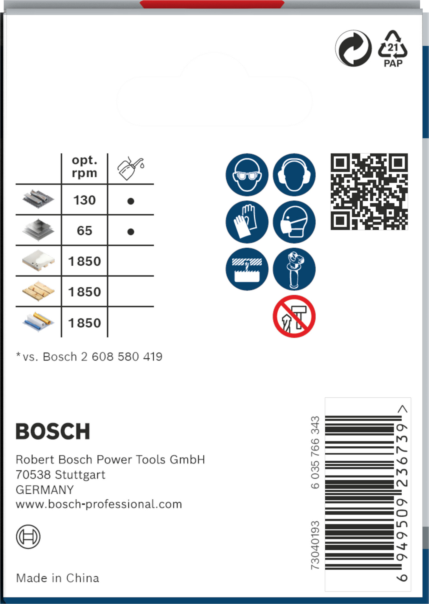 Reikäsaha Bosch PRO Multi Material 65mm kierteellinen