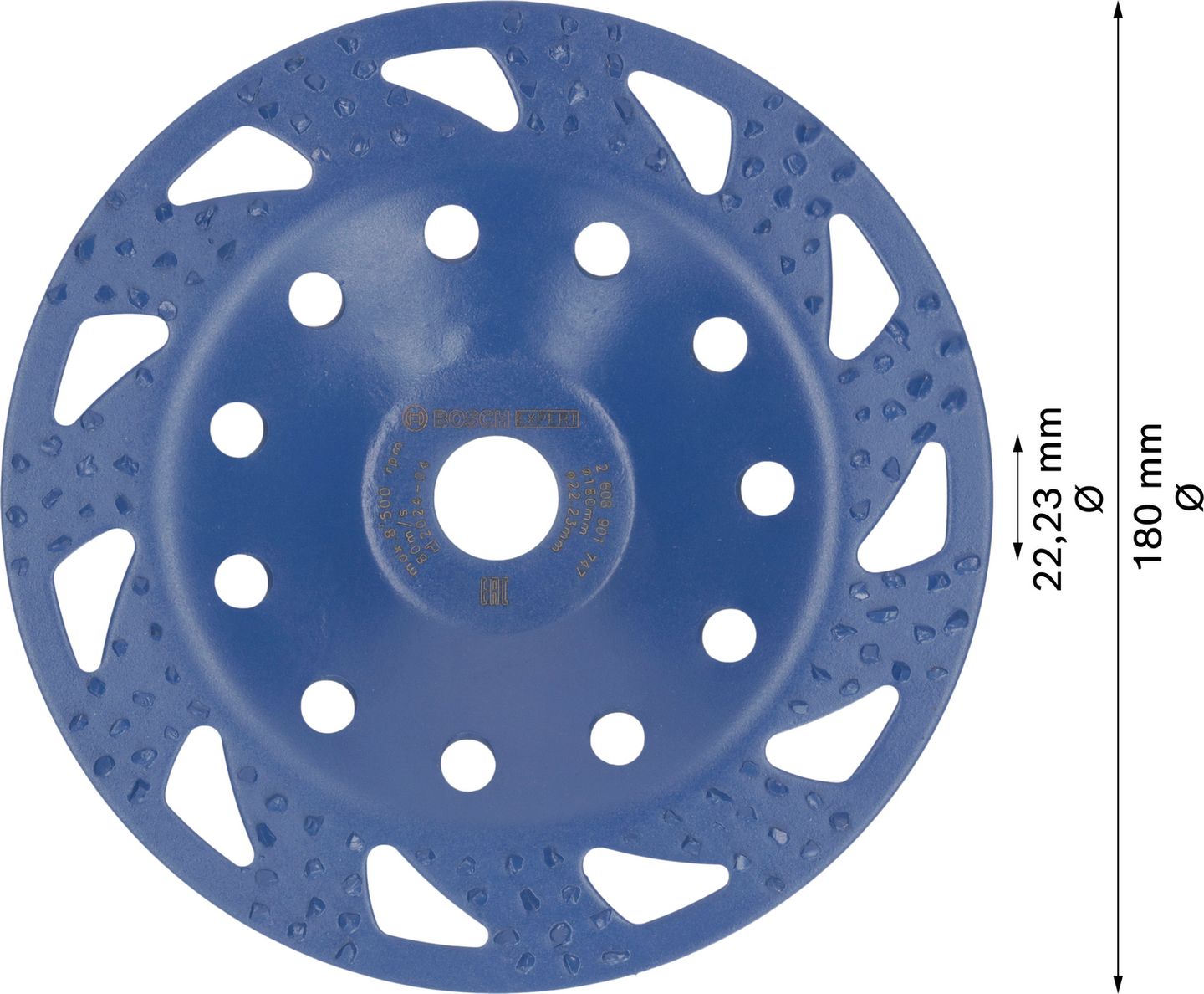 Kovametallihiomapää Bosch Expert Multi Material 180mm suora karkea